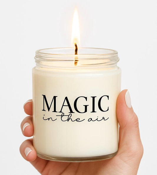 Magic in the Air Soy Candle – Handmade Scented Jar Candle | Cozy Home Décor & Gift for Her, Birthday, Wedding, or Holiday