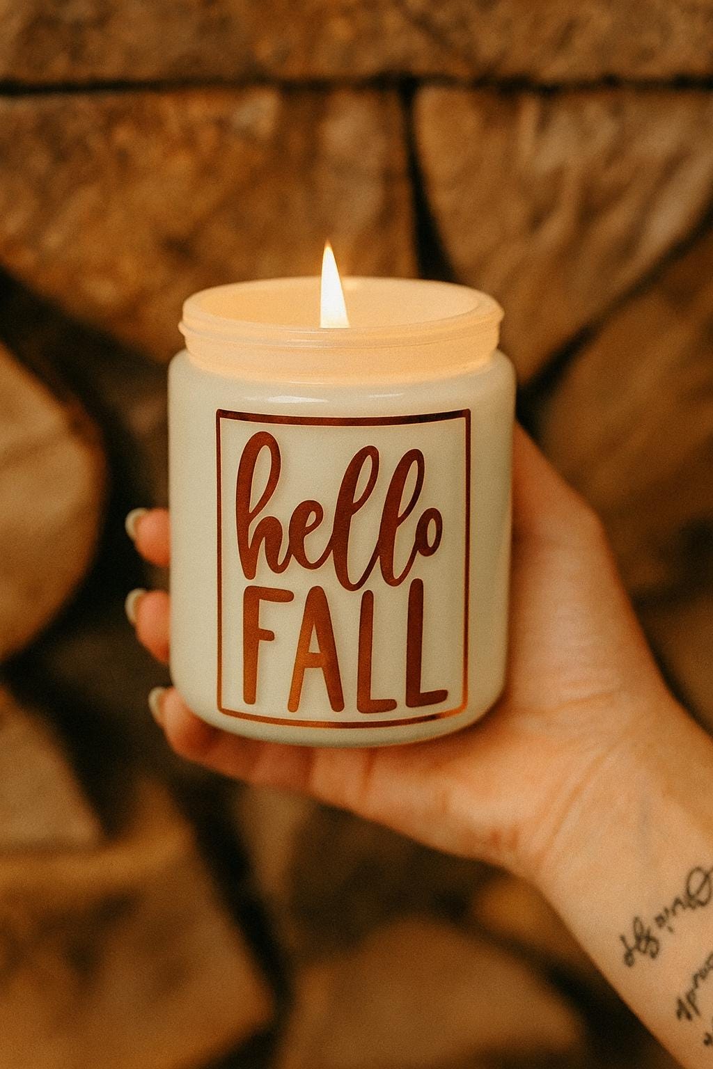 Pumpkin Soufflé Soy Candle | Hello Fall Candle | Pumpkin Spice Farmhouse Décor | Autumn Scented Candle Gift