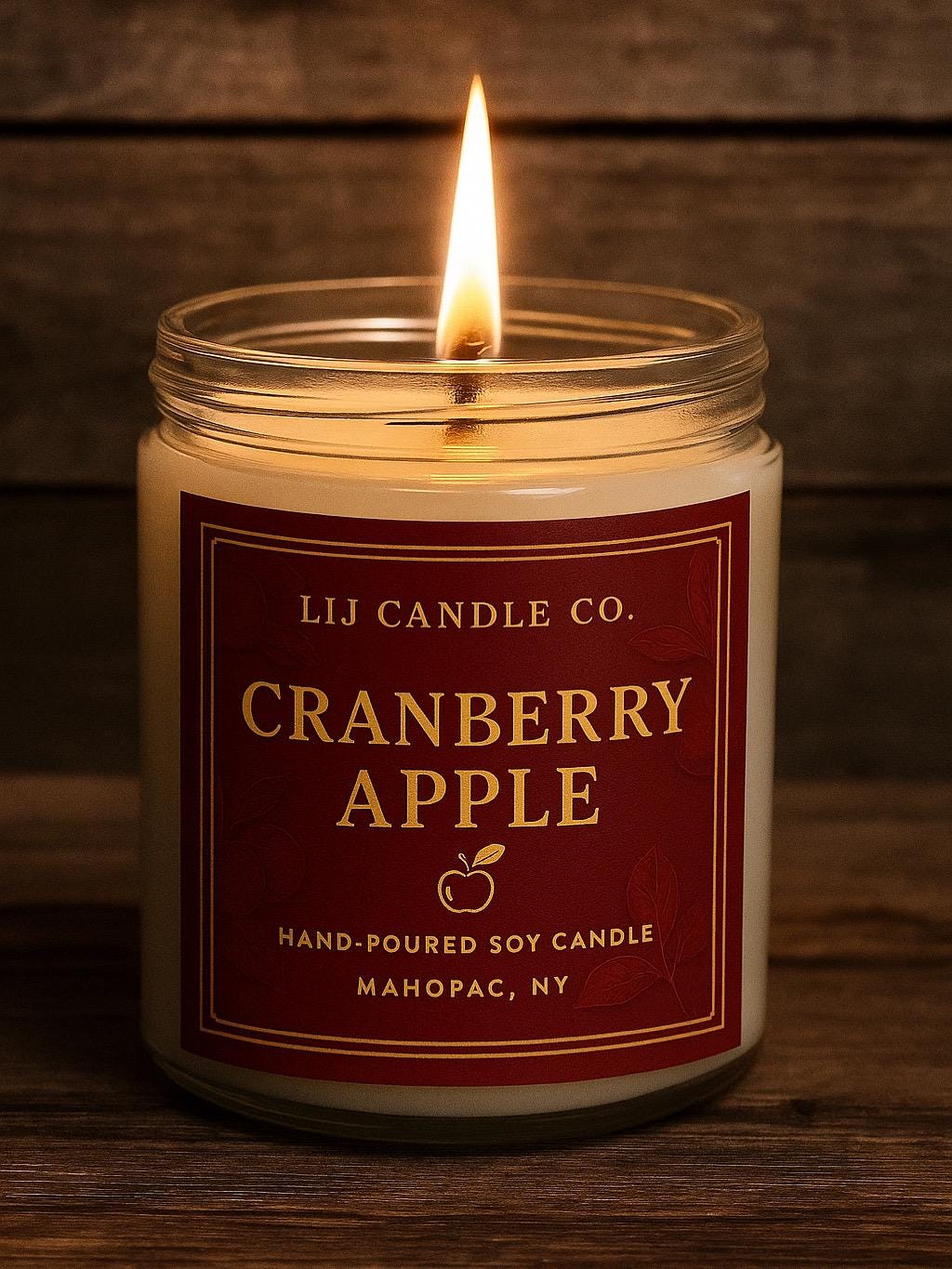 Lit Legends 4-Pack 9 oz Soy Candle Gift Set | Fall Candle Collection | Hand-Poured Candles | Cranberry Apple, Campfire, Spooky, Harvest Jam