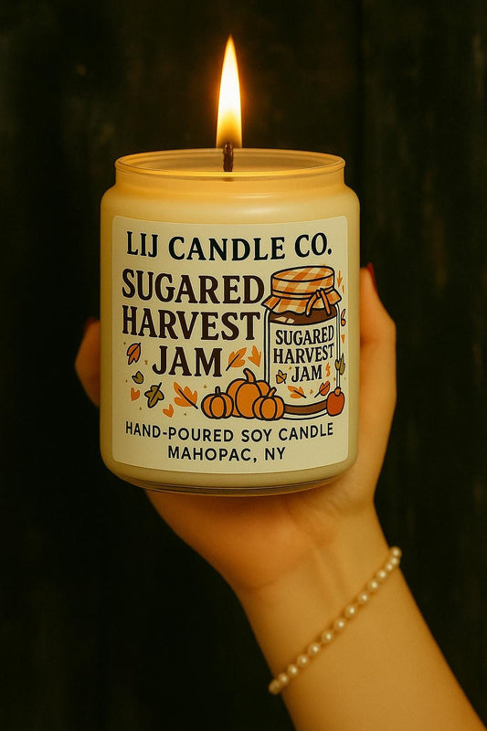 Lit Legends 4-Pack 9 oz Soy Candle Gift Set | Fall Candle Collection | Hand-Poured Candles | Cranberry Apple, Campfire, Spooky, Harvest Jam