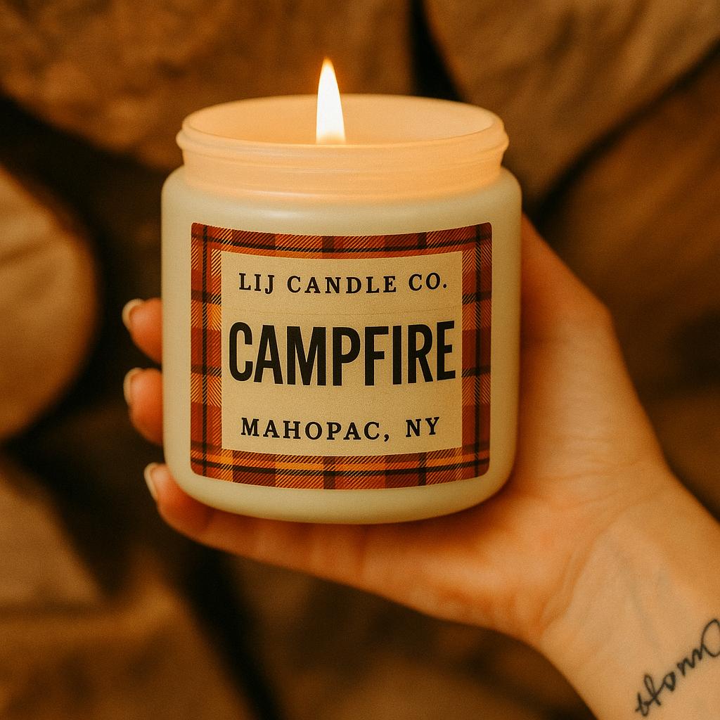 Lit Legends 4-Pack 9 oz Soy Candle Gift Set | Fall Candle Collection | Hand-Poured Candles | Cranberry Apple, Campfire, Spooky, Harvest Jam